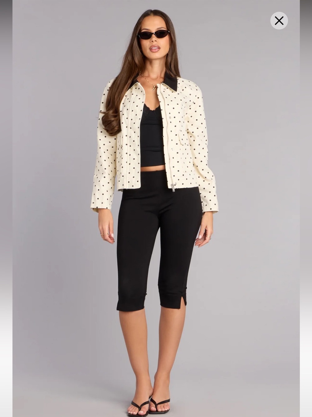 NWT Windsor City Stroll Polka Dot Barn Jacket
